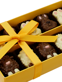 Natalie Belgian Chocolate Bunnies & Lambs Easter Box, 135g - view 2, Multi