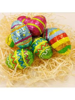 Natalie Foiled Milk Chocolate Hollow Easter Eggs, 120g - view 2, Multi