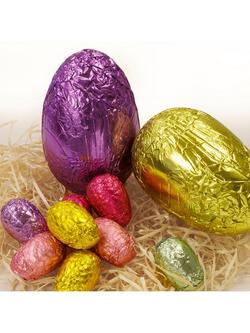 Natalie Foiled Belgian Chocolate Easter Eggs with Mini Eggs, 155g - view 2, Multi
