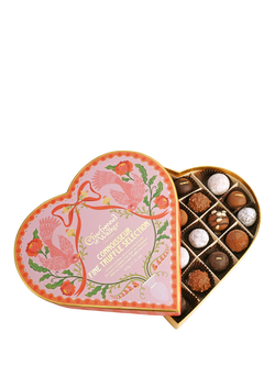 Charbonnel et Walker Connoisseur Fine Truffle Chocolate Selection Heart, 315g, Multi