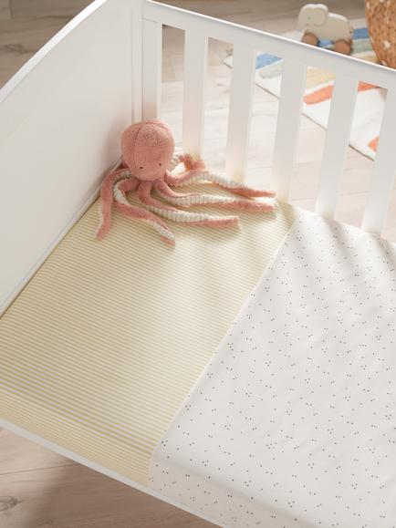 John Lewis Wonder Spot Fitted Cotbed Sheets, Pack of 2, Multi - view 2, Multi