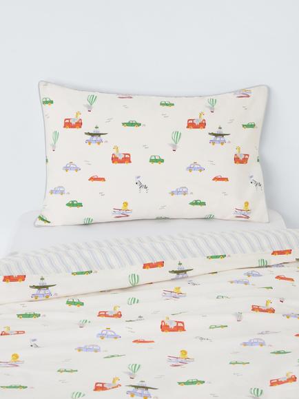 John Lewis Discovery Transport Duvet Cover & Pillowcase Set, Cot, Multi, Multi