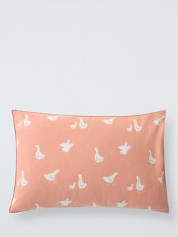 John Lewis Wander Goose Reversible Duvet Cover & Pillowcase Set, Cotbed, Multi - view 2, Multi