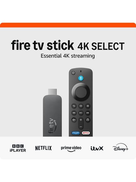 Amazon Fire TV Stick 4K Select (2025) Ultra HD Streaming Device with Alexa Voice Remote Enhanced & TV Guide with Live TV - view 2, Black