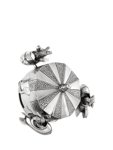 Royal Selangor Pewter Bunny Jet Rocket Music Carousel - view 2, Silver