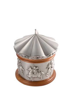 Royal Selangor Pewter Merry-Go-Round Music Box - view 2, Silver