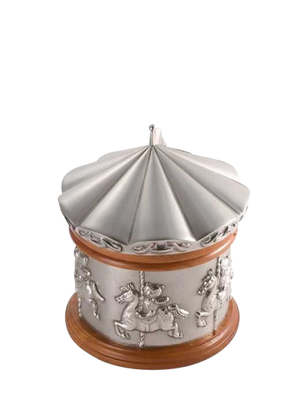 Royal Selangor Pewter Merry-Go-Round Music Box - view 2, Silver