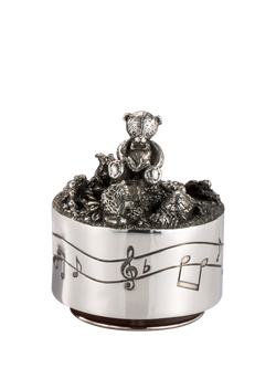 Royal Selangor Pewter Woodland Friends Music Box, Silver