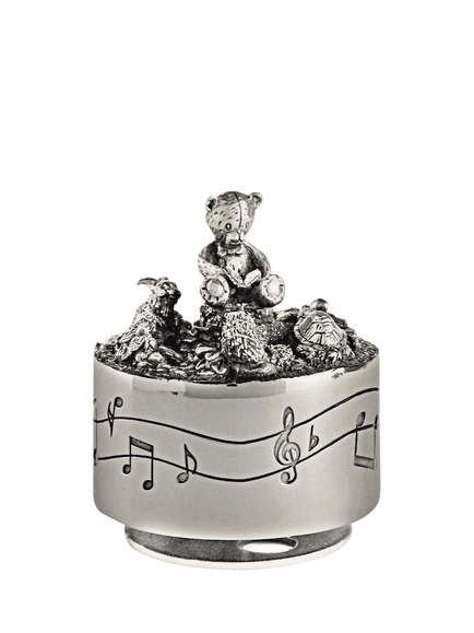 Royal Selangor Pewter Woodland Friends Music Box - view 2, Silver