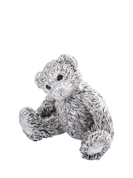 Royal Selangor Pewter Theodore Bear Figurine, H6.5cm - view 2, Silver