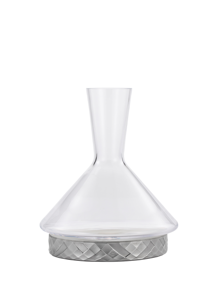 Royal Selangor Frosted Glass Decanter with Cooling Coaster, 1L, Clear - view 2, Silver
