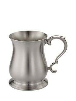Royal Selangor Crown & Rose Bell Pewter Tankard in Wooden Gift Box, 