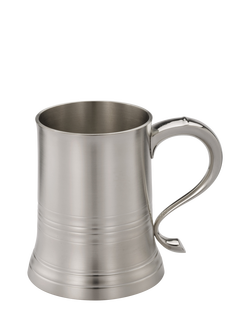 Royal Selangor Crown & Rose Eton Pewter Tankard in Wooden Gift Box, 