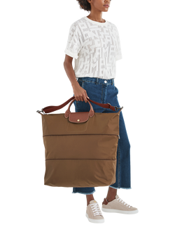 Longchamp Le Pliage Original Expandable Travel Bag - view 2, Cognac