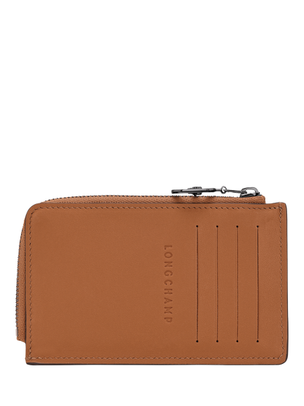 Longchamp Le Pliage Xtra Leather Card Holder - view 2, Cashew