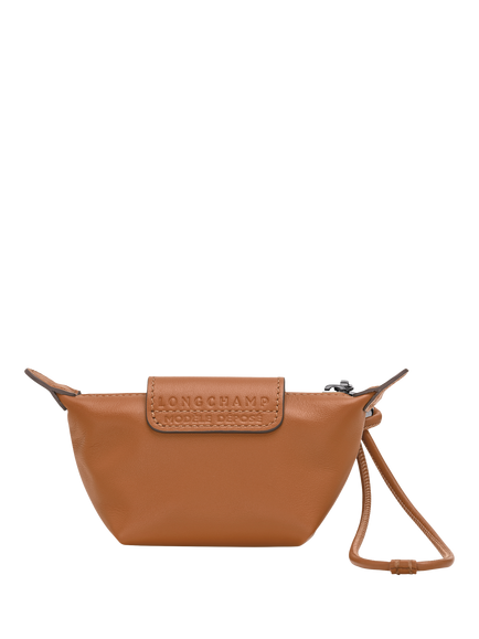 Longchamp Le Pliage Xtra Leather Coin Purse - view 2, Cashew