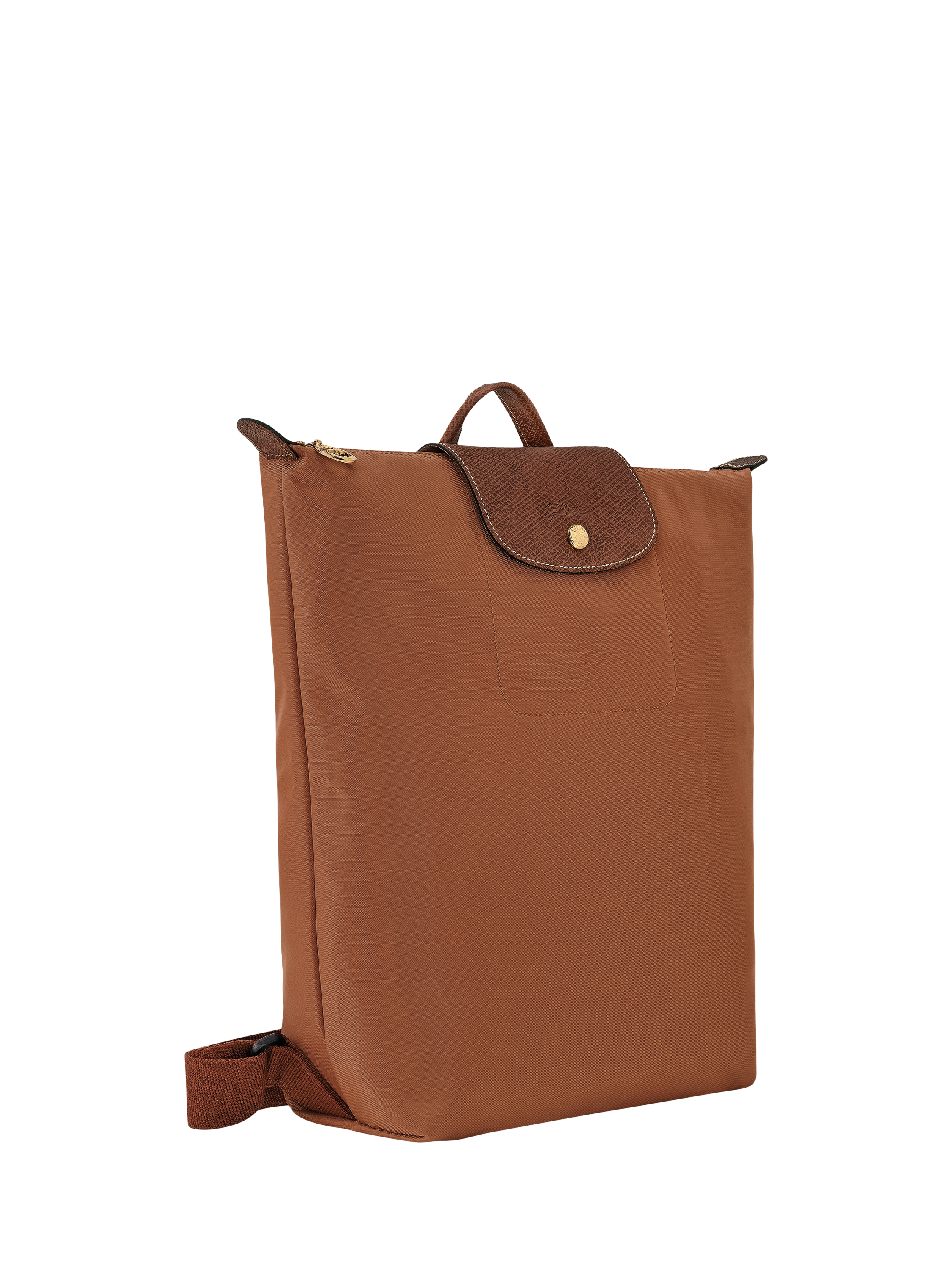 Product image 2 of 5, which shows Longchamp Le Pliage Original Recycled Canvas Backpack, Cognac
