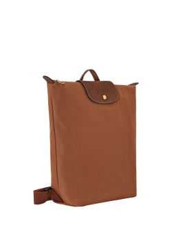 Longchamp Le Pliage Original Recycled Canvas Backpack - view 2, Cognac