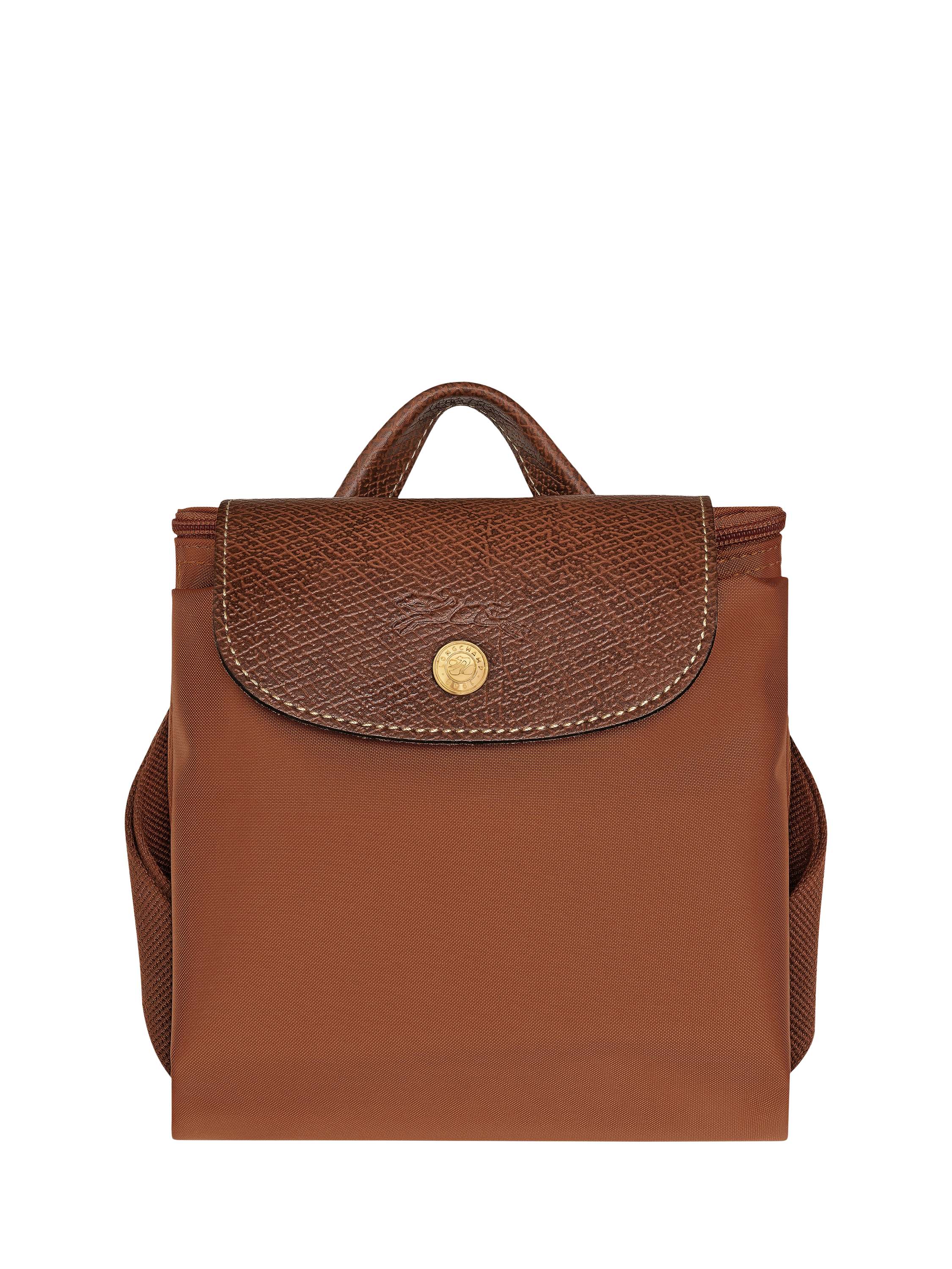 Product image 5 of 5, which shows Longchamp Le Pliage Original Recycled Canvas Backpack, Cognac