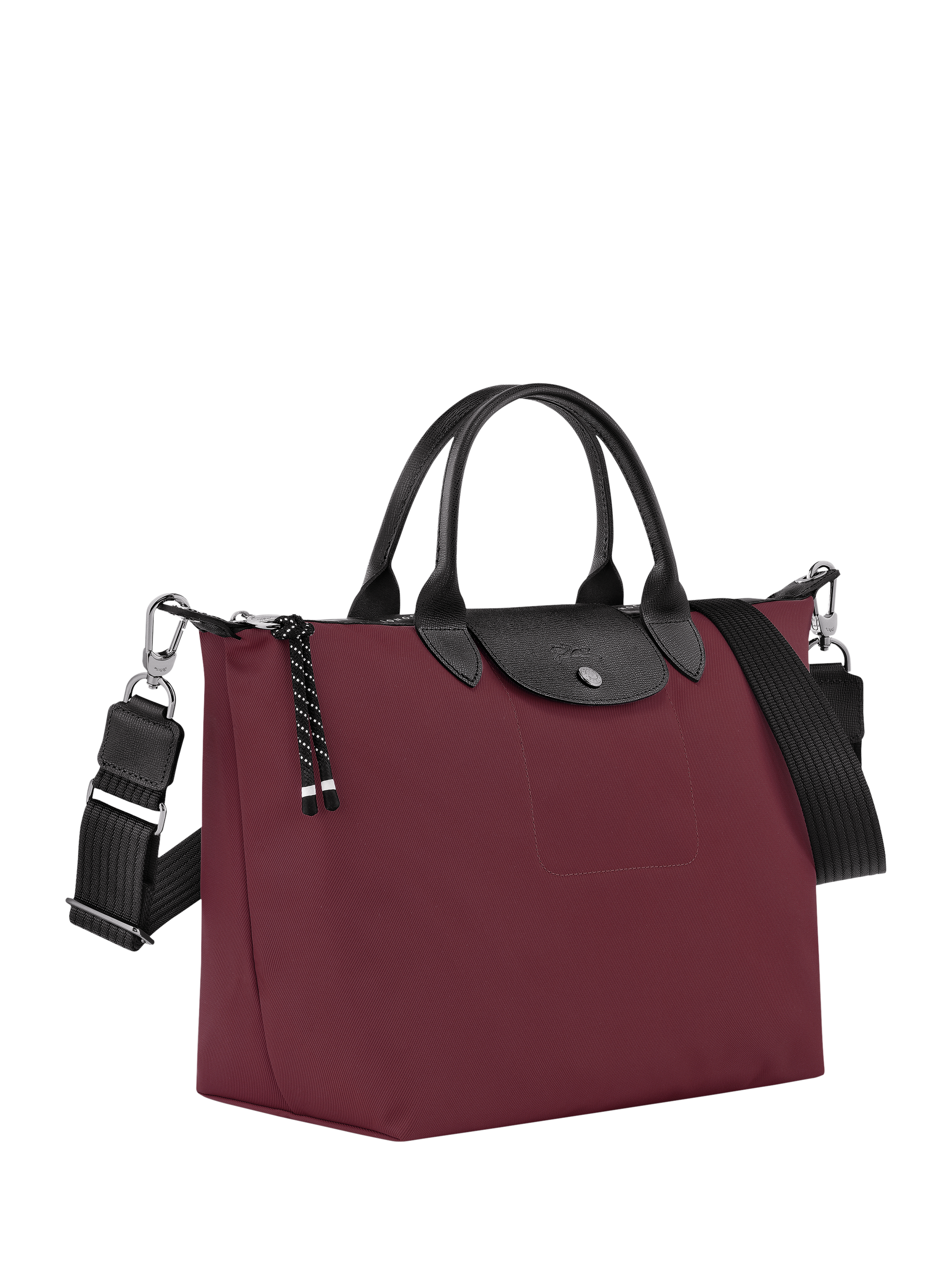 Product image 3 of 5, which shows Longchamp Le Pliage Energy Medium Top Handle Bag, Burgundy