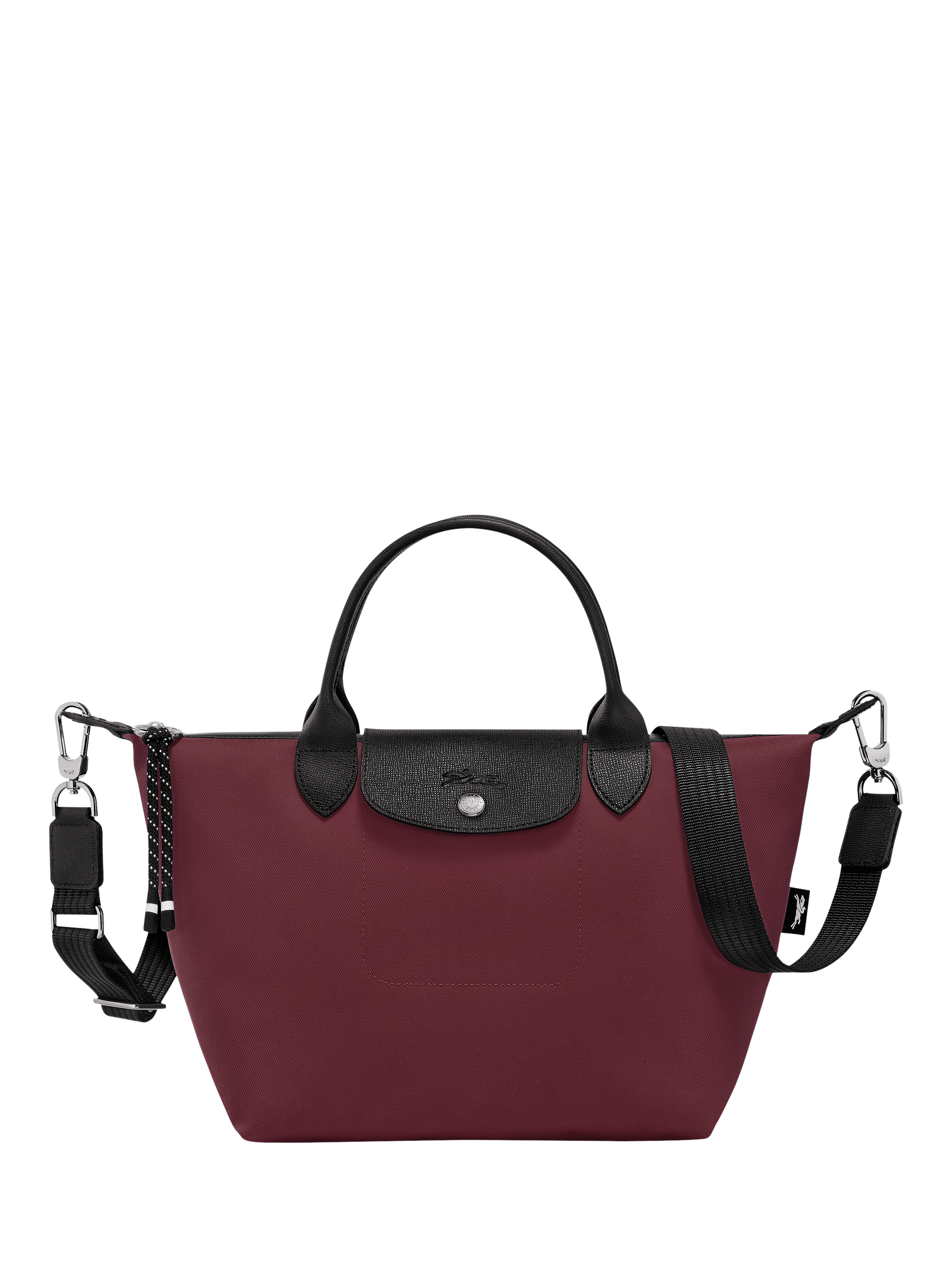 Product image 1 of 4, which shows Longchamp Le Pliage Energy Small Top Handle Bag, Burgundy