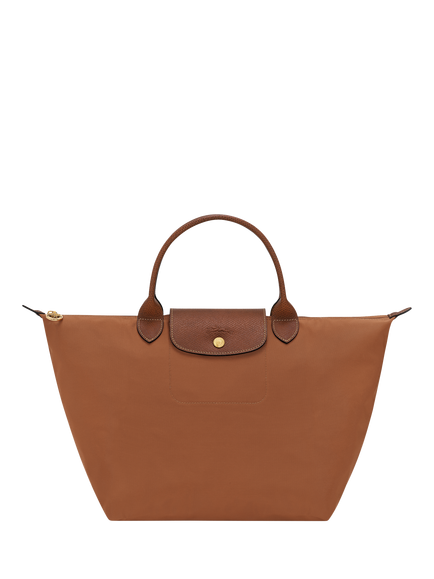 Longchamp Le Pliage Original Medium Top Handle Bag, Cognac