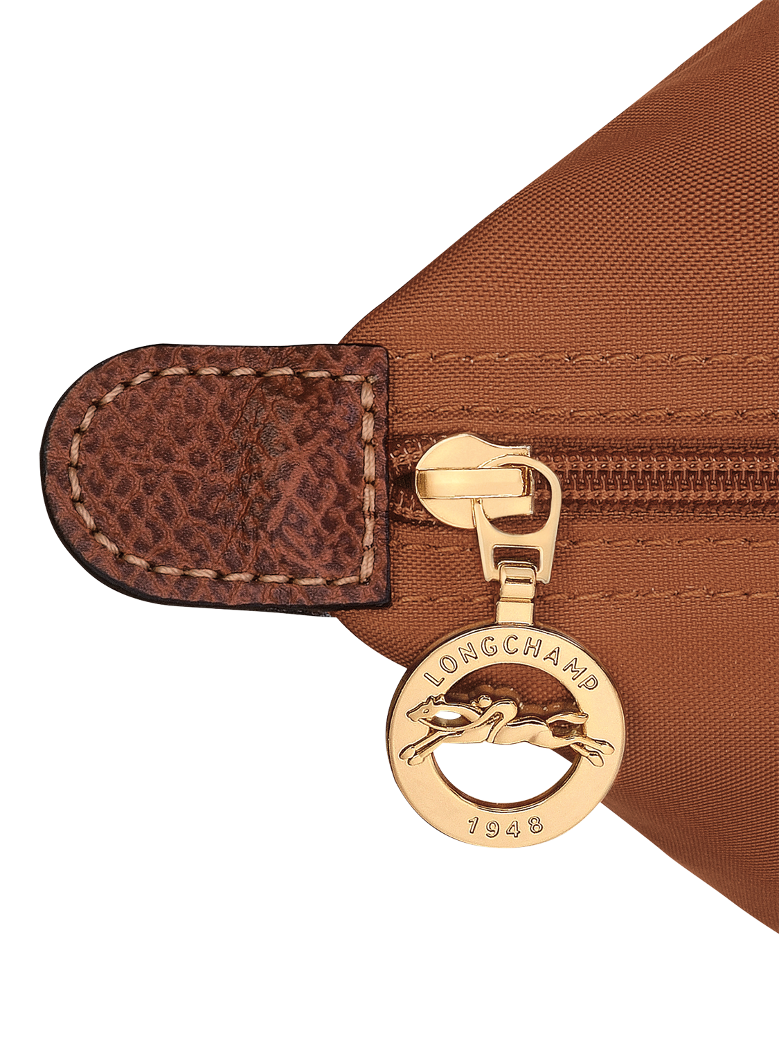 Product image 5 of 6, which shows Longchamp Le Pliage Original Medium Top Handle Bag, Cognac