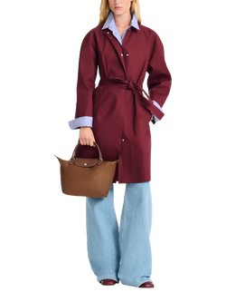 Longchamp Le Pliage Original Small Top Handle Bag - view 2, Cognac