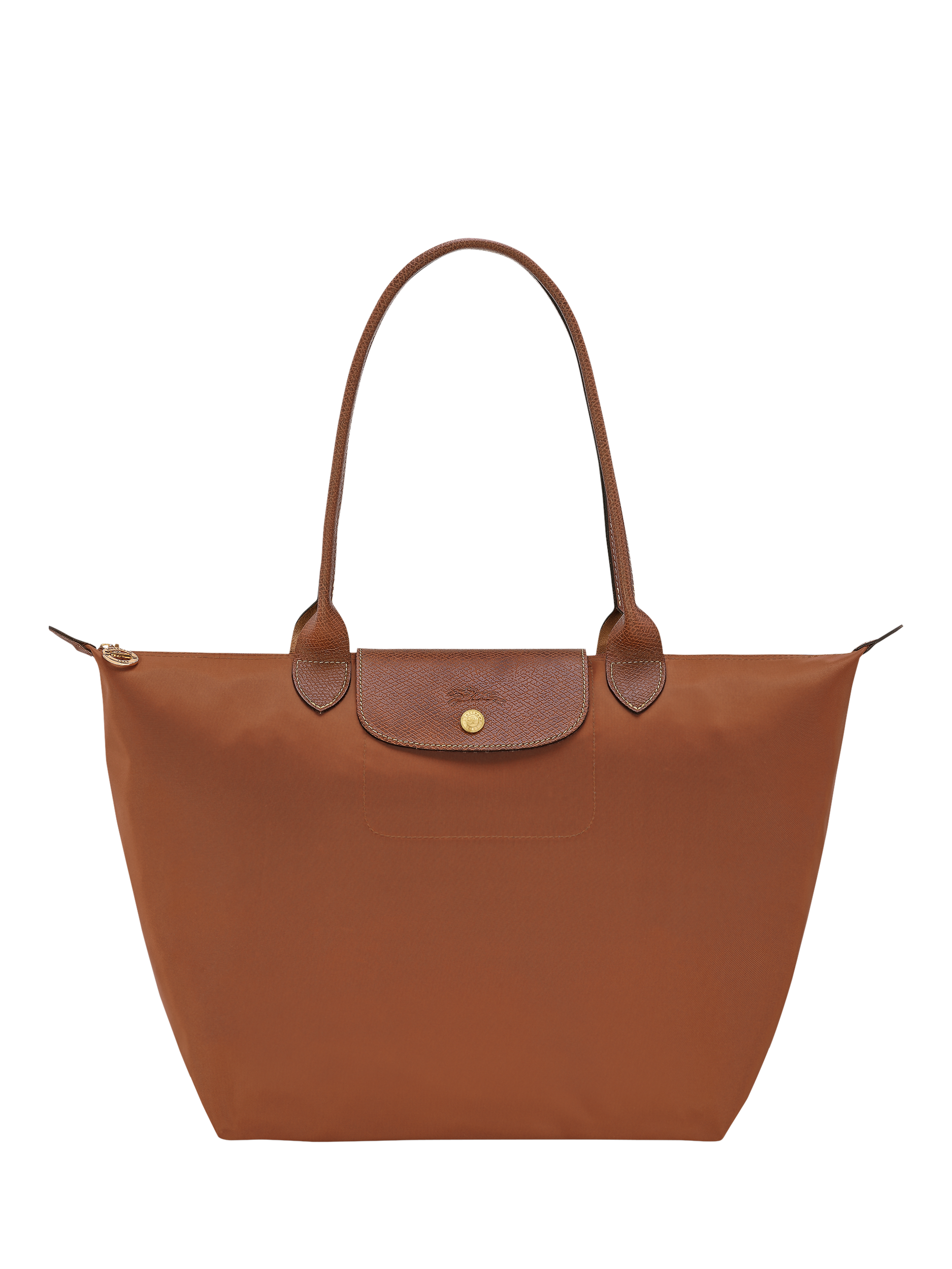 Product image 1 of 6, which shows Longchamp Le Pliage Original Large Shoulder Bag, Cognac