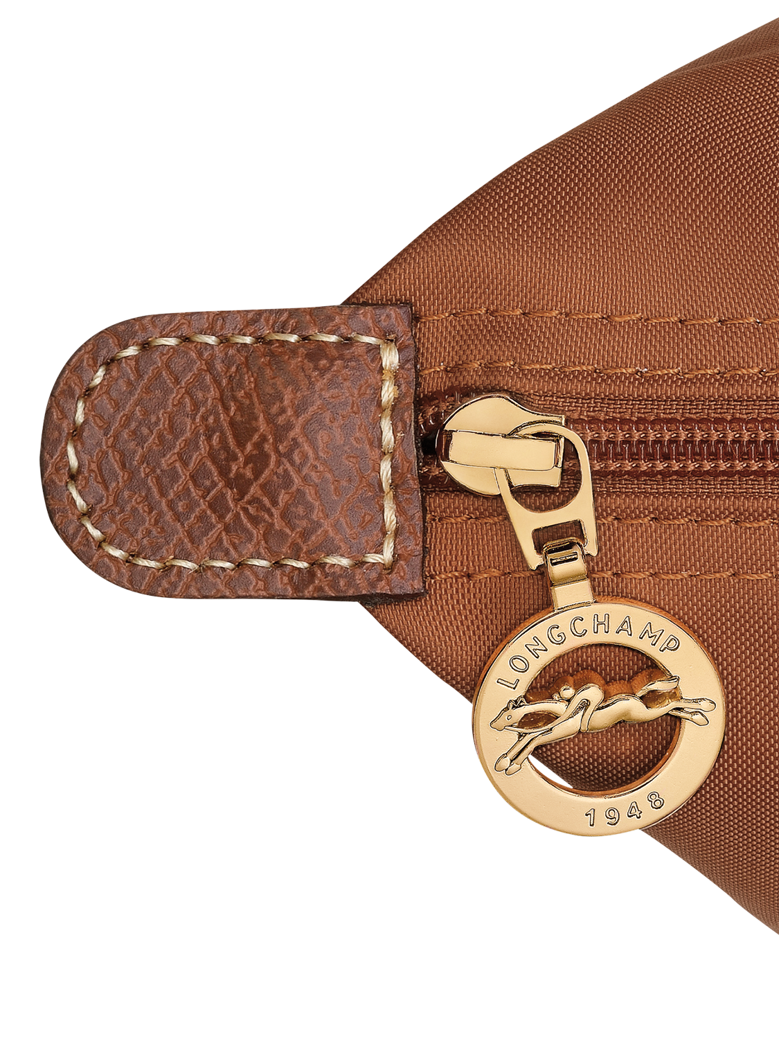 Product image 5 of 6, which shows Longchamp Le Pliage Original Large Shoulder Bag, Cognac
