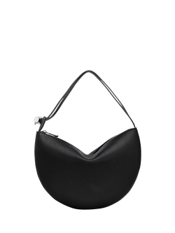 Longchamp Le Roseau Leather Clutch Bag, Black