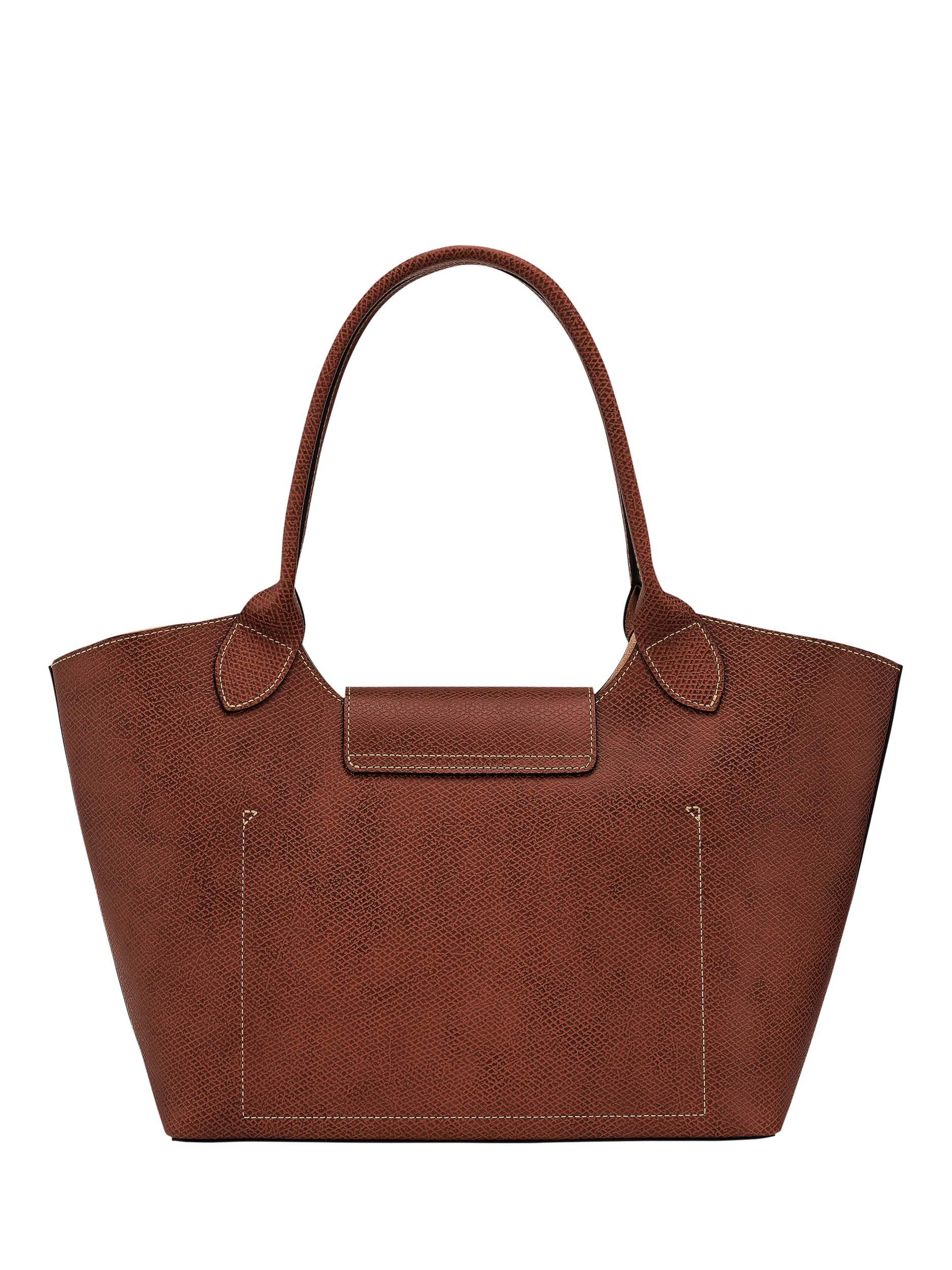 Product image 3 of 4, which shows Longchamp Épure Large Leather Shoulder Bag, Brown