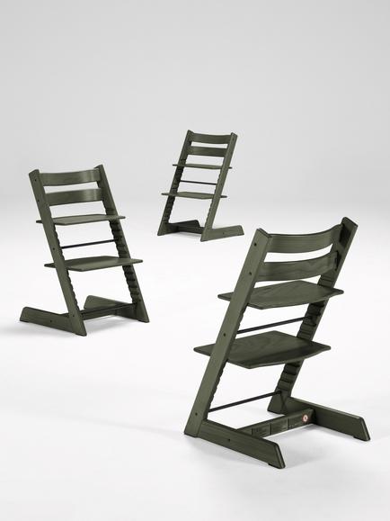 Stokke Tripp Trapp Highchair, Marble Green - view 2, Marble Green