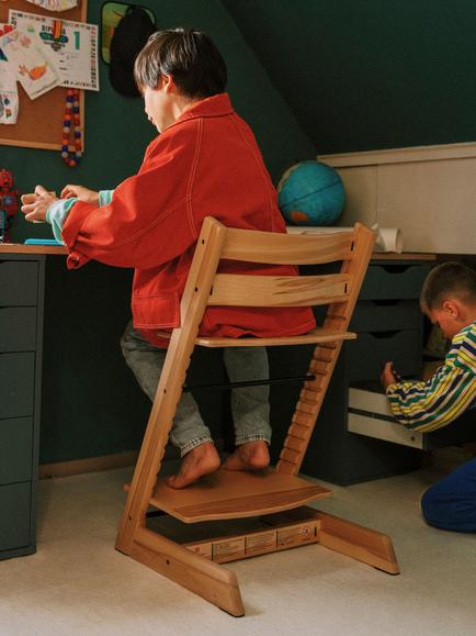 Stokke Tripp Trapp Highchair, Wild Wood - view 2, Wild Wood
