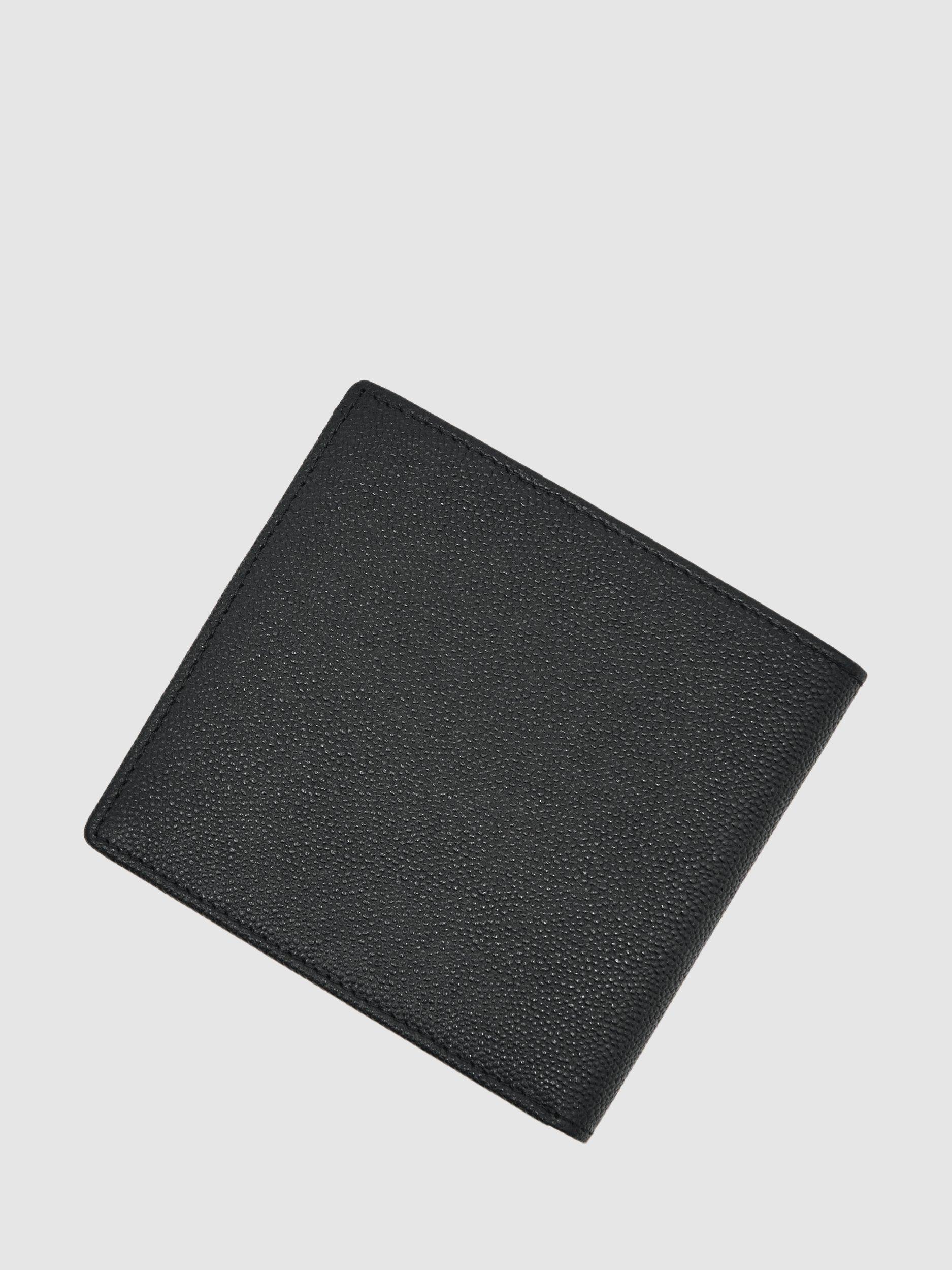 Product image 3 of 4, which shows Reiss Henry Leather Bi-Fold Wallet, Black