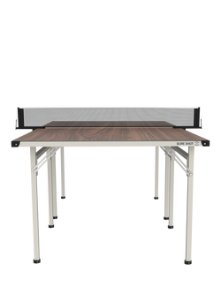 Sure Shot Midi Foldable 3-in-1 Indoor Games/Dining Table - view 2, Brown/Silver