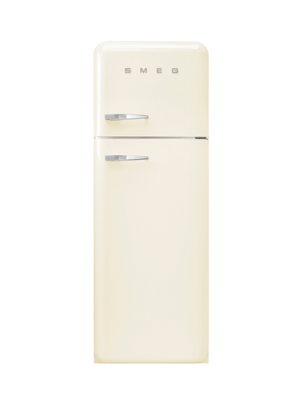Smeg OUTLET 50's Style FAB30R Freestanding 70/30 Fridge Freezer, Right-Hand Hinge, Like New, Cream, Cream