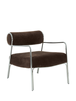 John Lewis OUTLET Hoxton Armchair, Like New, Chocolate Chenille, Chocolate Chenille