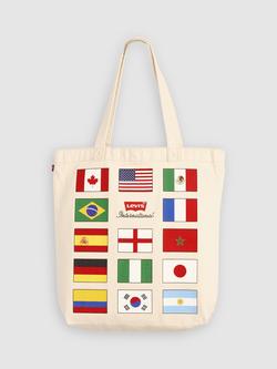 Levi's International Tote Bag, White, White