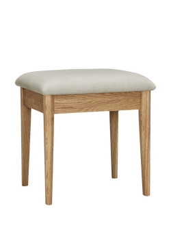 John Lewis OUTLET Essence Dressing Table Stool, Like New, Oak, Oak