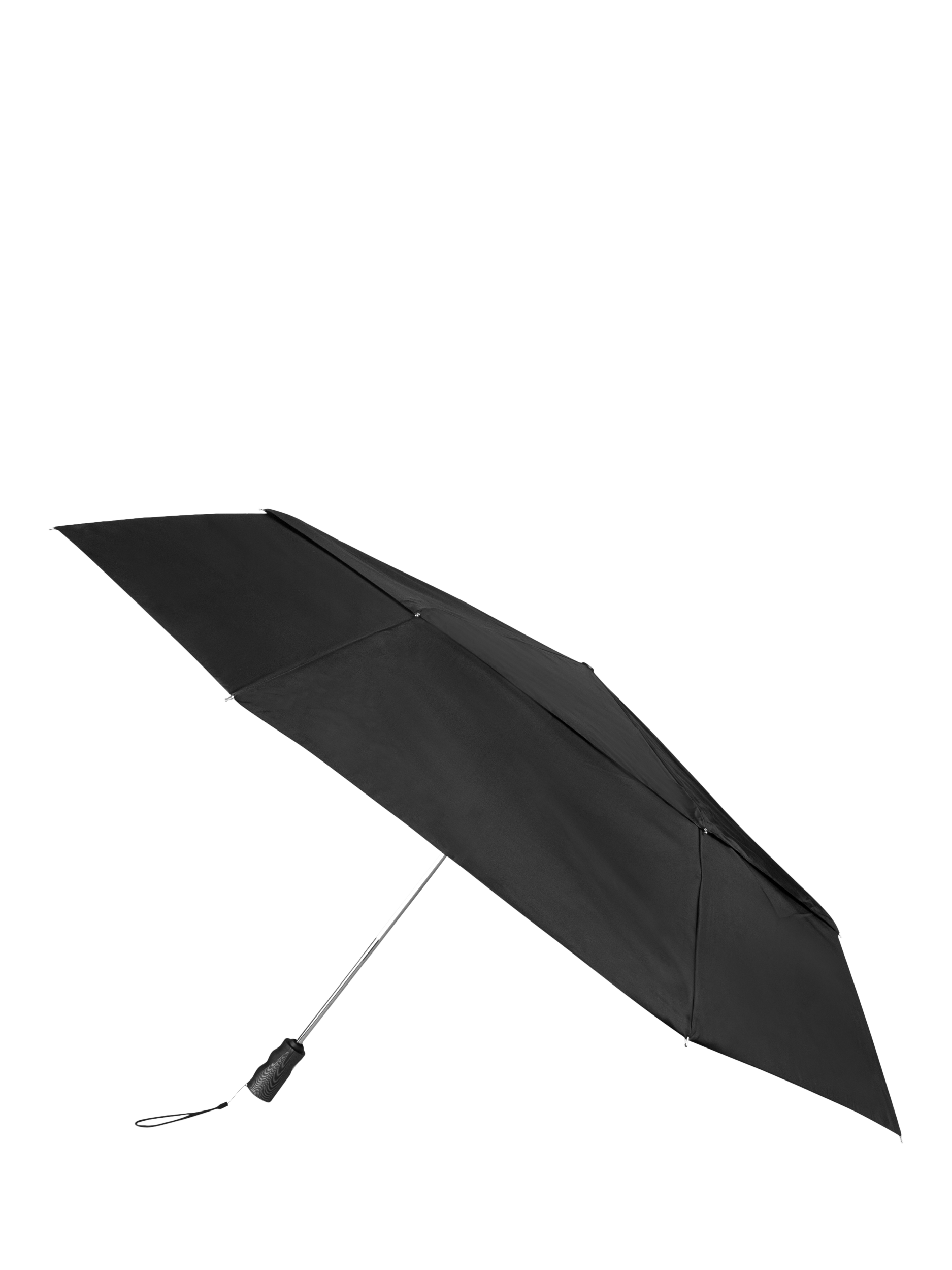 Product image 1 of 3, which shows totes X-tra Strong Auto Open/Close Big Top Umbrella, Black