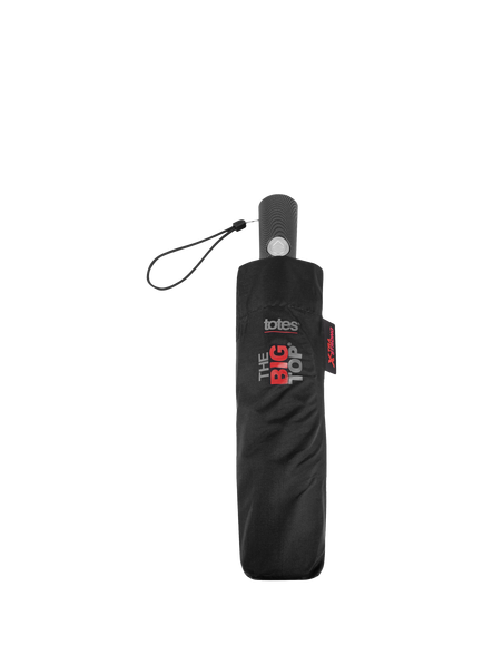 totes X-tra Strong Auto Open/Close Big Top Umbrella, Black - view 2, Black