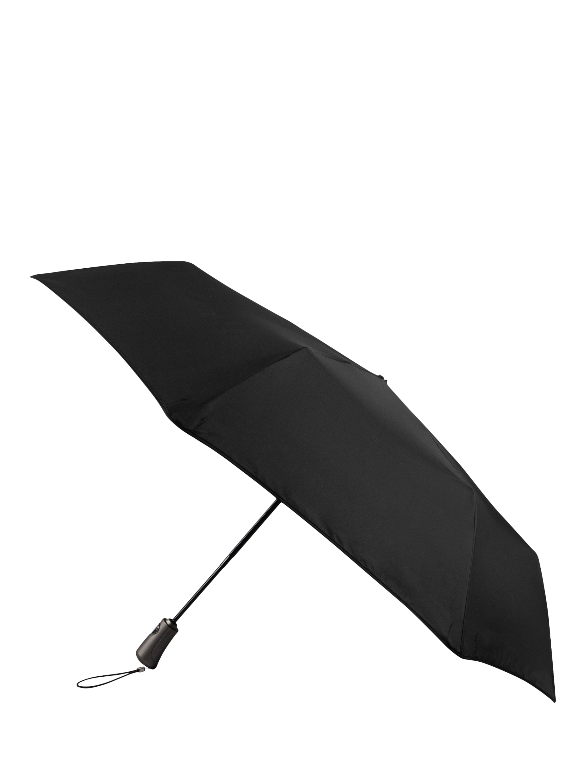 Product image 1 of 3, which shows totes X-tra Strong Plus Auto Open Umbrella, Black