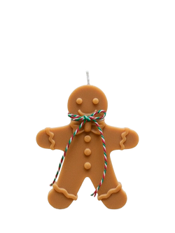 Truly Gingerbread Man Candle, Dark Brown