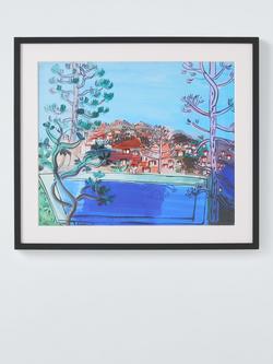 John Lewis Raoul Dufy 'A Pool at Golfe Juan, 1927' Framed Print & Mount, 54 x 62cm, Blue, Blue