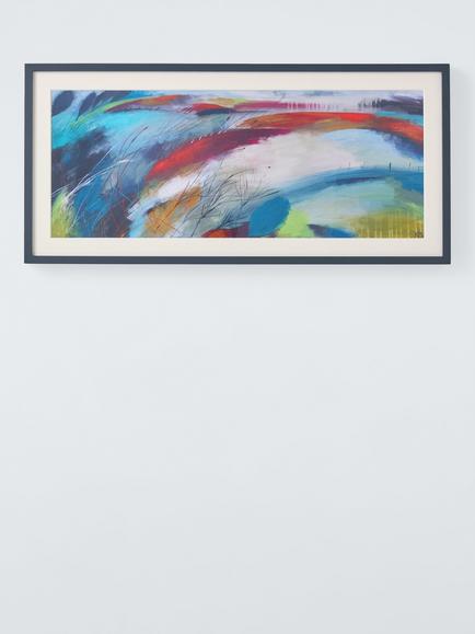 John Lewis Karen Birchwood 'Colour Storm 3' Framed Print & Mount, 48 x 102cm, Multi, Multi
