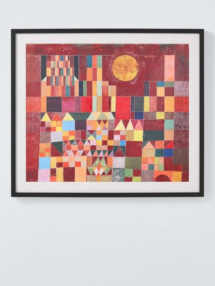 John Lewis Paul Klee 'Castle & Sun, 1928' Framed Print & Mount, 71.5 x 82cm, Multi, Multi