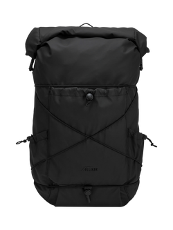 ELLIKER Buckden Roll Top Expandable Backpack, 24/35L, Black