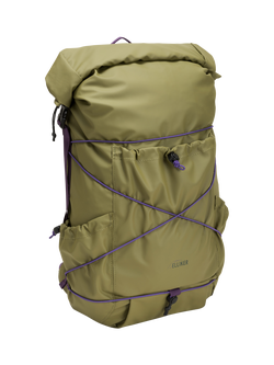 ELLIKER Buckden Roll Top Expandable Backpack, 24/35L - view 2, Khaki