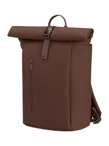 Lipault LOST IN BERLIN Rolltop Backpack, 19L, Spiced Mocha